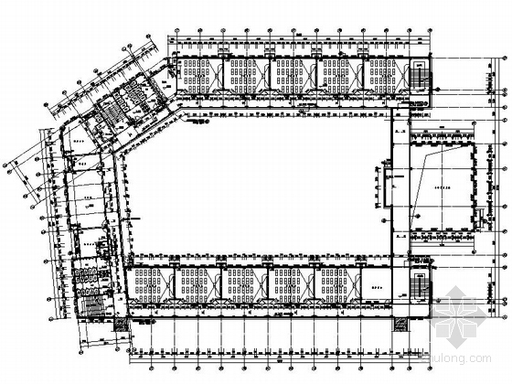 [浙江]现代风格高层大学校园规划设计方案施工图(含效果图)-现代风格高层大学校园规划设计平面图