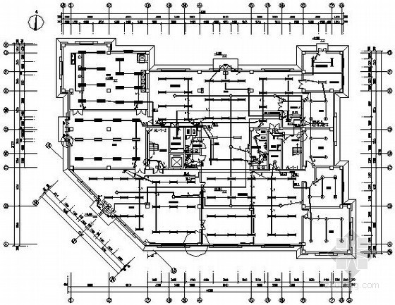 美食城建筑施工图资料下载-[唐山]某美食城五层大楼电气施工图纸