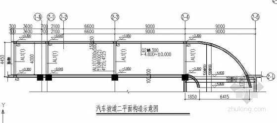 自行车坡道施工图cad资料下载-汽车坡道及自行车坡道节点构造详图