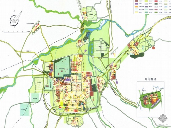 西安城市总体规划设计文本资料下载-西安市城市总体规划图集资料(1953~2010)
