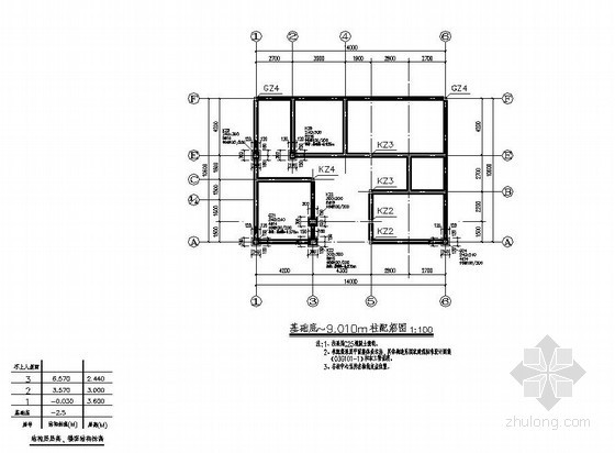 三层办公楼结构设计资料下载-某公司3层小型办公楼建筑结构设计图