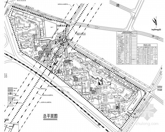江景小区规划方案图资料下载-某保障性住房小区规划方案图