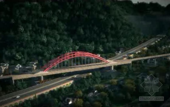 桥梁三维施工动画资料下载-钢管混凝土拱加劲三跨连续梁桥施工方案及施工流程三维动画演示（23分钟）