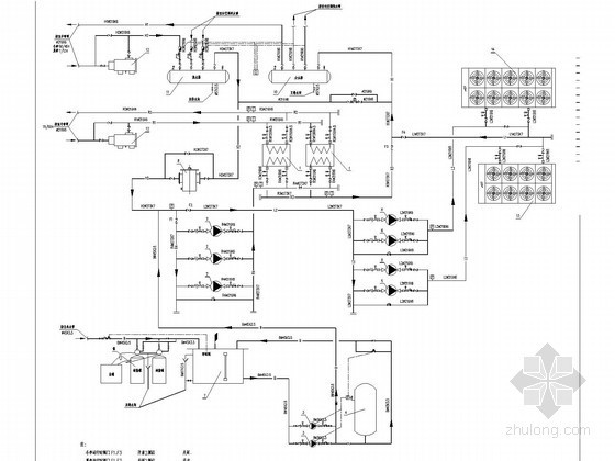 换热站机房图纸资料下载-[西藏]文化体育中心冷冻站及换热站系统设计施工图