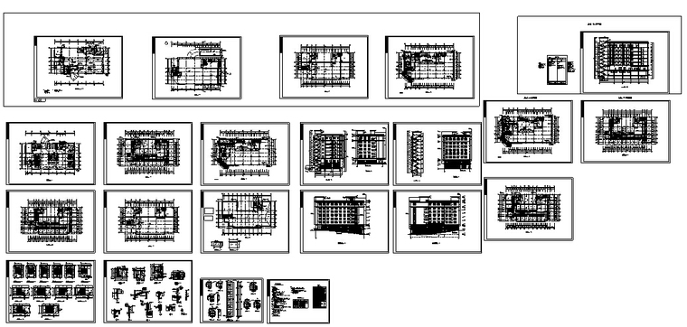 6套办公综合楼建筑设计方案初设图CAD-12