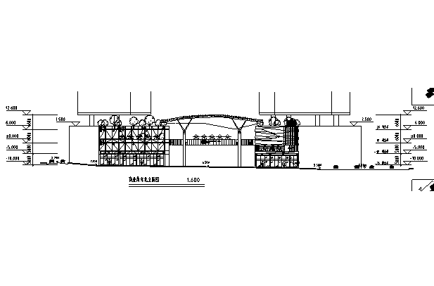 [广东]商务中心区（城市综合体）地下车库楼建筑方案cad图-商务中心区（城市综合体）地下车库楼建筑方案cad图