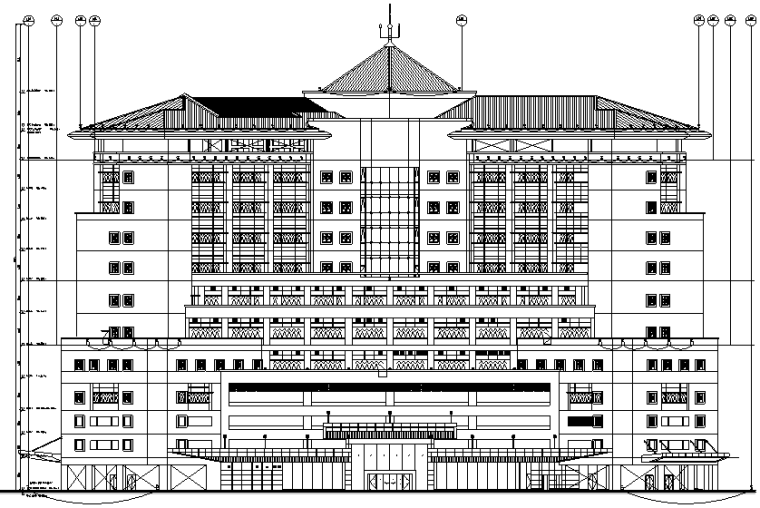 三层别野设计图资料下载-TwkalHospital室外照明布灯设计图