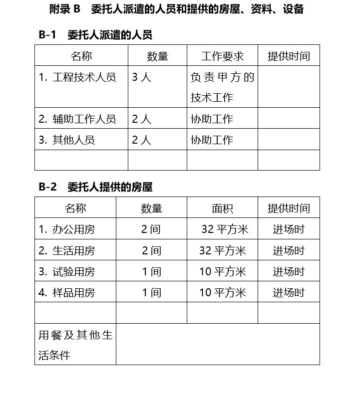 监理合同示范文本-5、委托人派遣的人员和提供的房屋、资料、设备