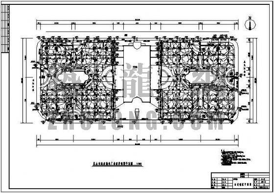 浙江文化广场平面图黑白资料下载-某广场喷灌平面图