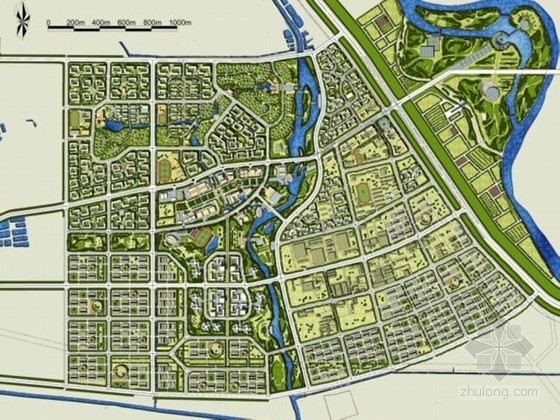 乡镇控规设计资料下载-[北京]郊区乡镇中心区概念性规划设计