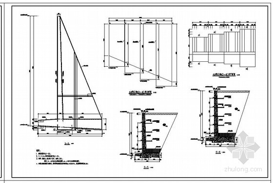 3m挡土墙设计图资料下载-某挡土墙结构设计图