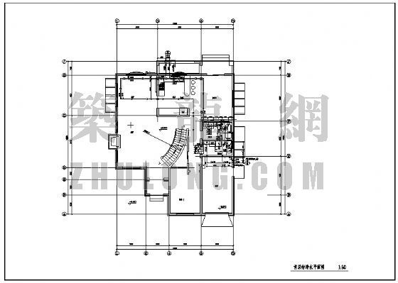 农村二层别墅给排水施工图资料下载-北京某二层别墅给排水施工图