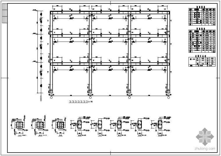 某四层商场结构设计图资料下载-[学士]某三层百货商场毕业设计(含计算书、部分结构设计图)
