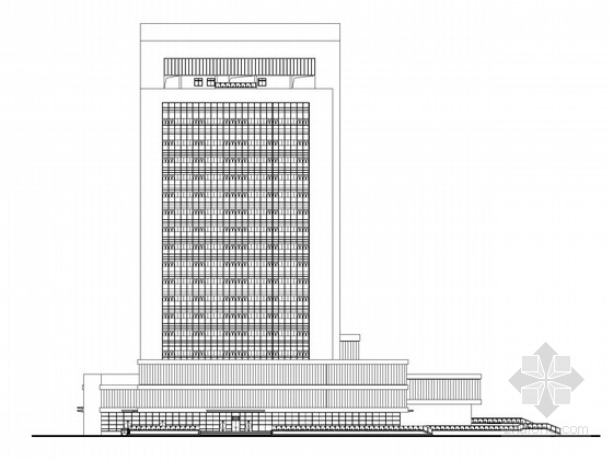 会议中心大楼施工图资料下载-[黑龙江]17层高层办公楼建筑施工图