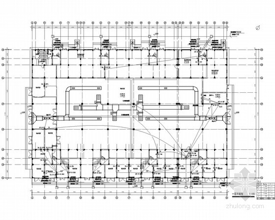 [浙江]8栋多层住宅楼电气设计施工图纸（新火规）-一层配电平面图 