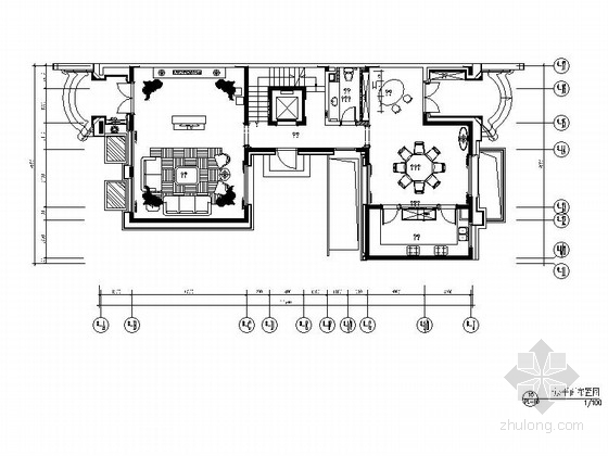 别墅英式风格装修资料下载-[上海]后巴洛克风格三层别墅样板间室内装修图（含实景）