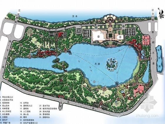 艺术装置设计方案资料下载-[武汉]湖滨文化艺术公园景观设计方案