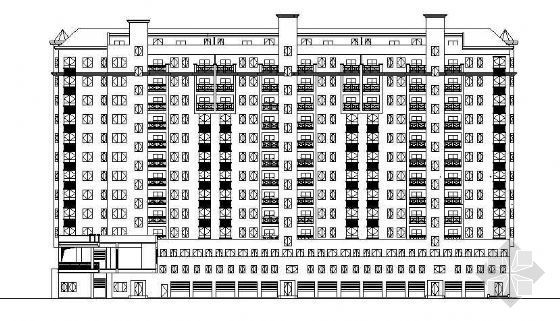 欧式风格十一层住宅资料下载-某市十一层住宅建筑方案图