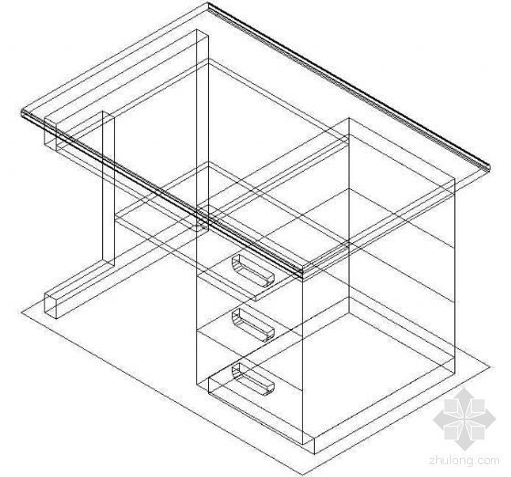 cad办公家具平面图素材资料下载-办公家具CAD模型18