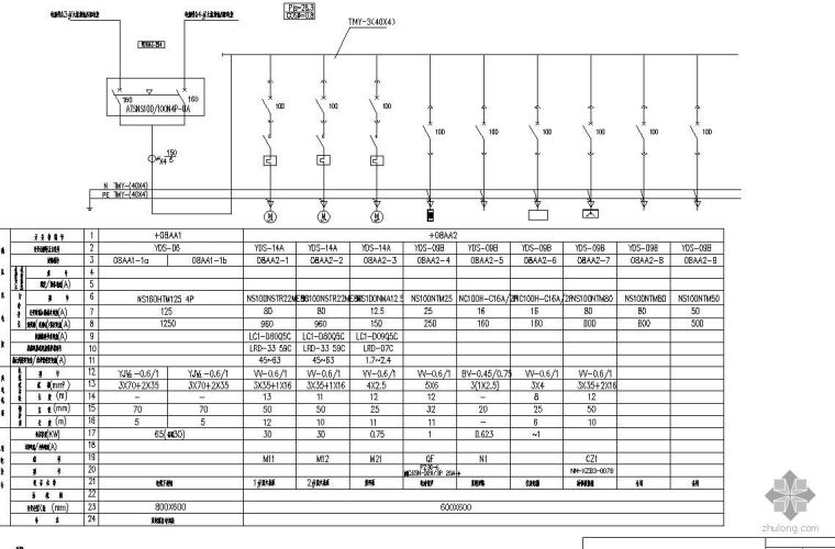 施工供电线路架设线杆资料下载-某低氧铜线杆项目消防水泵站控制系统图