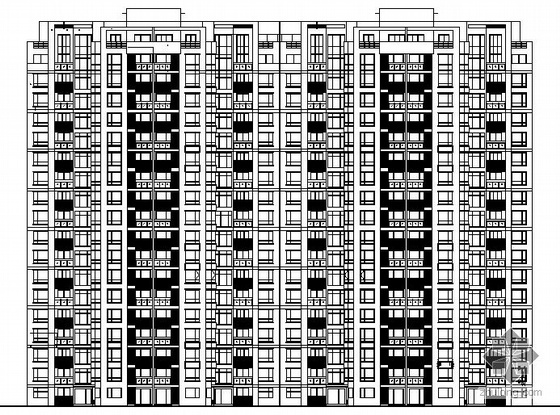 平屋顶住宅设计图施工图效果图资料下载-[南京]某现代小区一期住宅1号楼建筑施工图