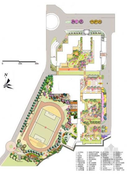 小学景观CAD图纸资料下载-东莞小学和幼儿园学校景观全套文本