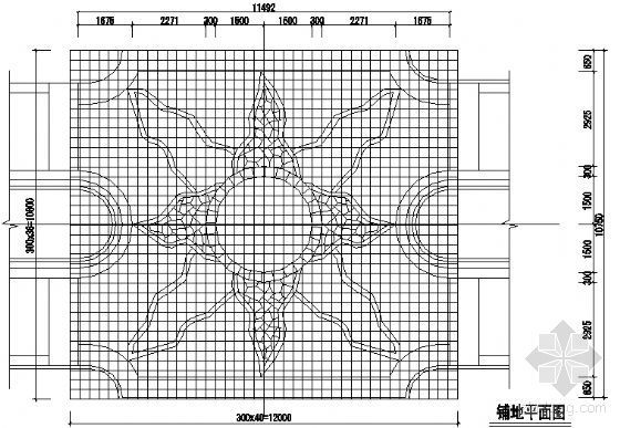 广场铺地构造图资料下载-铺地平面图11
