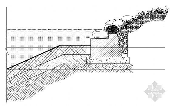 水解酸化池内部结构图资料下载-驳岸结构图