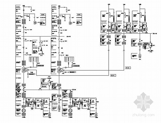 200MW电气接线图资料下载-乐山某电厂电气主接线图