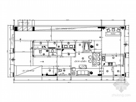 展厅CAD全套施工图资料下载-某瓷砖展厅施工图