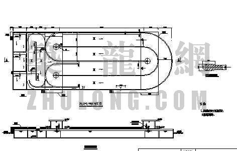 氧化沟污水处理CAD图资料下载-2.5万吨日污水处理厂氧化沟工艺图