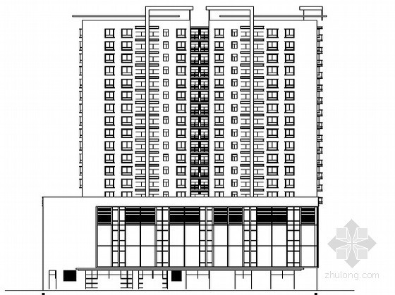 碧桂园十八层建筑图资料下载-某十八层商住楼建筑施工图