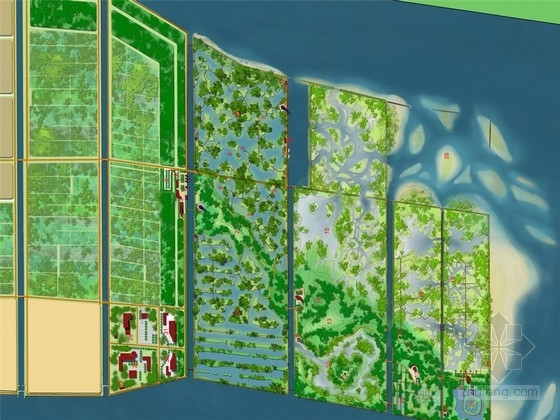 湿地景观概念方案资料下载-[广州]生态滨海湿地公园总体概念规划方案