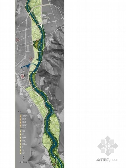 县城景观详细规划方案资料下载-[昆明]县城河道景观规划设计方案