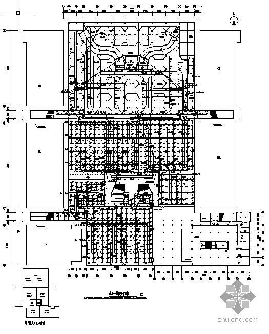 地下商场建筑图资料下载-某地下商场停车场电气设计图