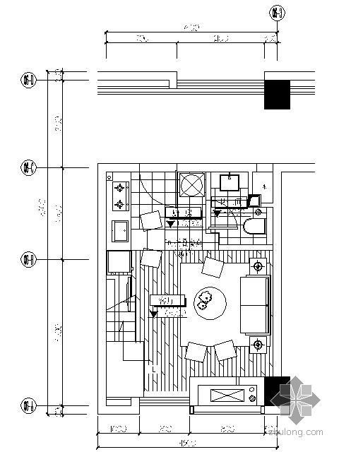 SOHO住宅施工图资料下载-[南京]SOHO样板房施工图