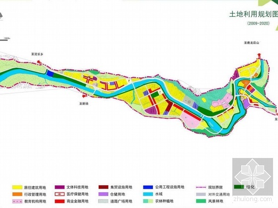 乡镇给水管道施工方案资料下载-贵阳某县城乡镇总体规划套图