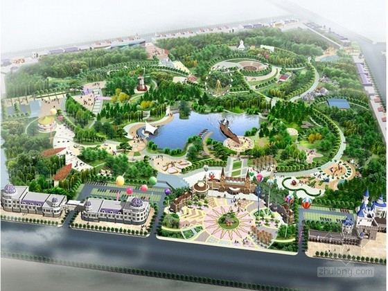 农场游乐园规划CAD资料下载-[内蒙古]游乐园场地景观规划设计方案
