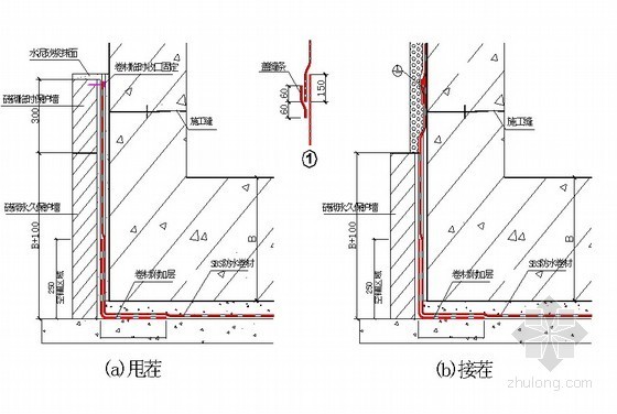 卷材防水热熔法资料下载-[北京]少年宫地下室防水施工方案（SBS防水卷材 热熔法）