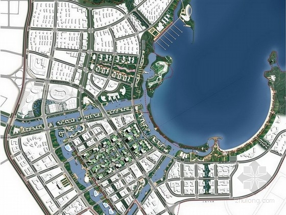 滨海广场设计方案资料下载-[大连]滨水国际商务区景观概念设计方案
