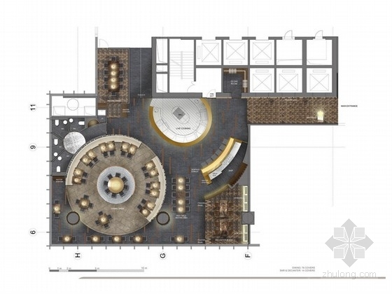 酒店大堂新中式图片资料下载-[成都]复古新中式酒店空间设计方案
