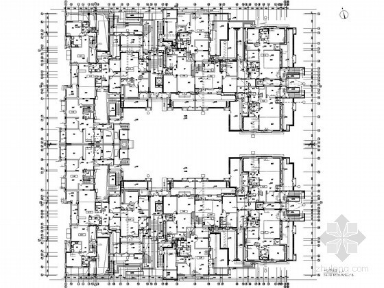 [四川]多层住宅给排水、雨水及消防施工图设计-一层平面图 