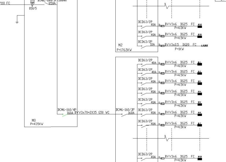 钢管支架CAD施工图资料下载-某花园别墅电气施工图