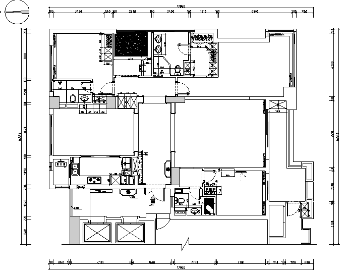 45住宅效果图资料下载-美式风格金色海岸三居室住宅设计施工图（附效果图）