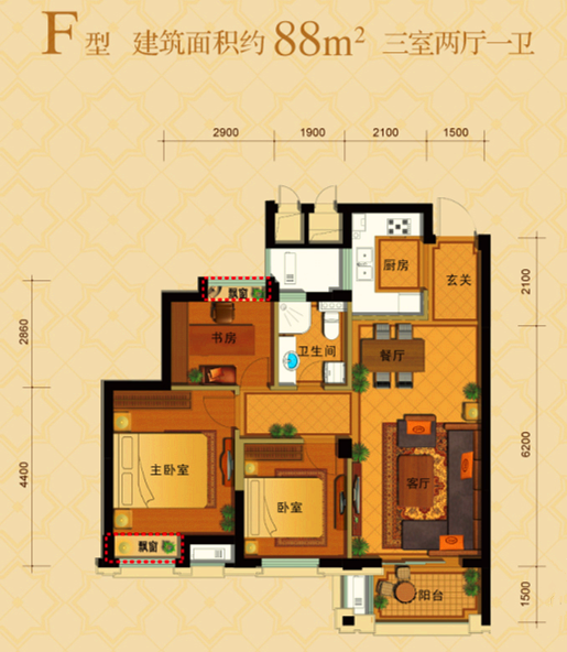 桥北三房装修威尼斯水城88平米装修桥北家装公司-6.png