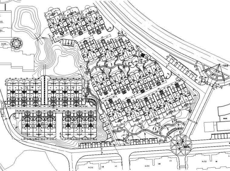 别墅区规划设计图资料下载-[江苏]南京香山美墅别墅区工程全套景观设计施工图（L&A奥雅）