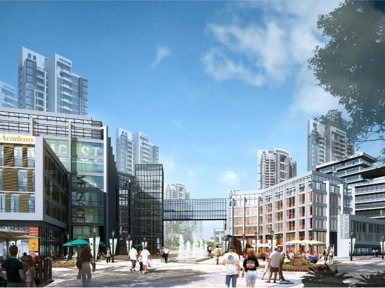 大型商业体方案设计资料下载-[河南]郑州七里河城中村改造项目方案设计