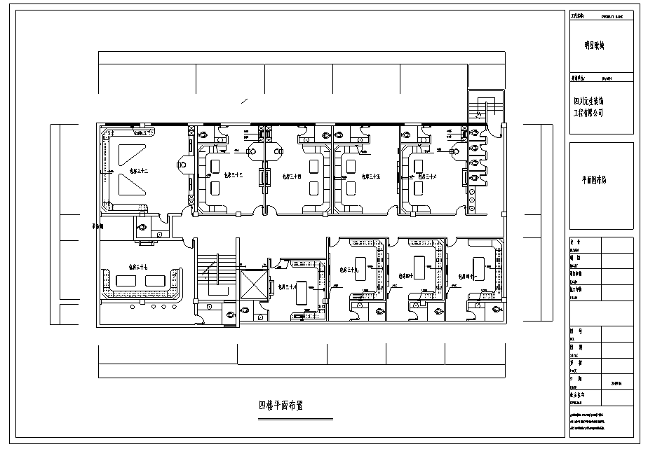 乐百度ktv室内装修设计施工图(75张图纸)