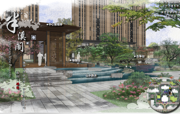 高端中式别墅区规划CAD资料下载-[江苏]新中式古典情韵高端私家宅邸景观设计方案