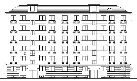 五层住宅楼框架建筑图资料下载-住宅楼建筑图